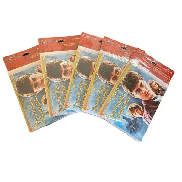 Hallmark Party 5 (8 Each) Packs Party Invitations Harry Potter Themed (40 total)