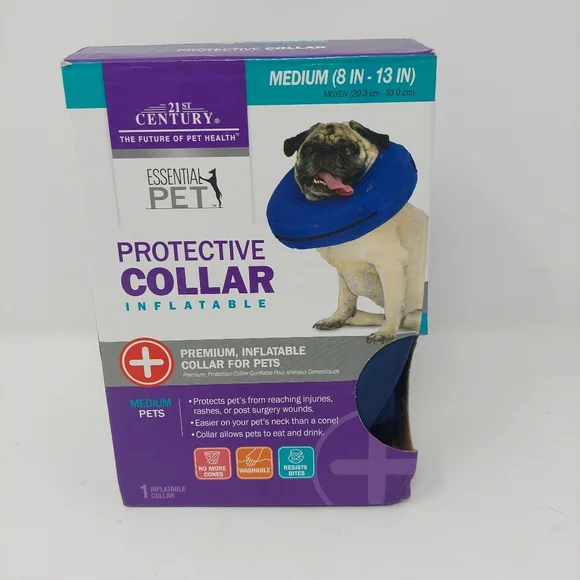 Essential Pet Protective Inflatable Collar Post Surgery Recovery Size Medium