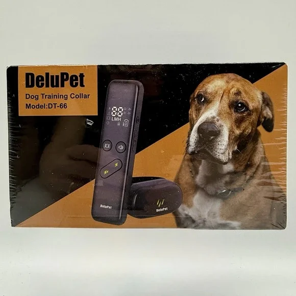 DeluPet Dog Training Collar Model DT-66 with Remote‎ Factory Sealed New