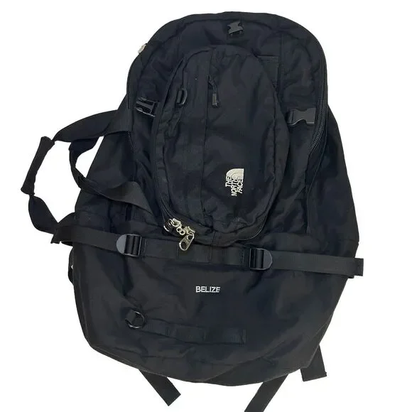 The North Face Belize Black Hiking Backpack W/ Removable Hip Pack