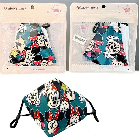Charlie’s Project Disney Minnie Mouse Kids Face Masks x2
