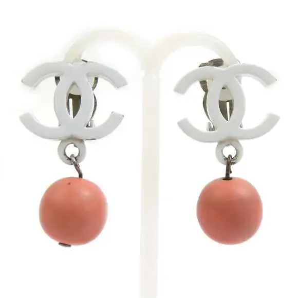 Chanel Cc Logo Clip-On Earrings Metal #261346C53B