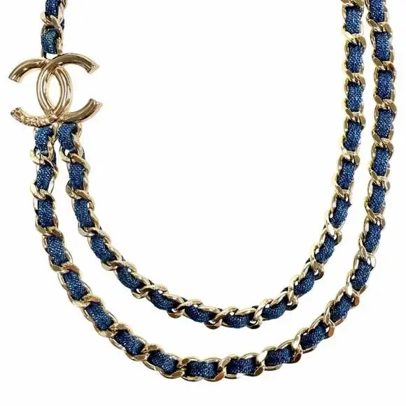 Chanel Cc Logo Chain Pendant Necklace #261270C20B