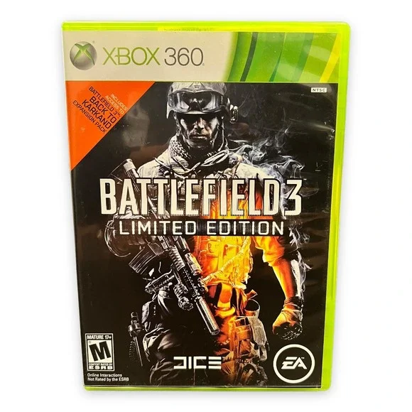 Battlefield 3 Microsoft Xbox 360 2011 Two Discs Complete w/‎ Manual
