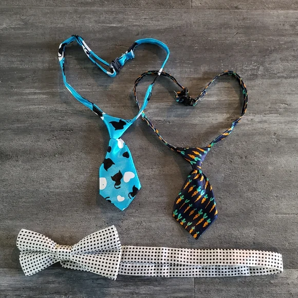 Colorful Dog Neck Tie 3PK Bundle