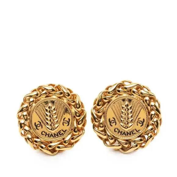 Chanel Cc Logo Clip-On Earrings Metal #249962C57B