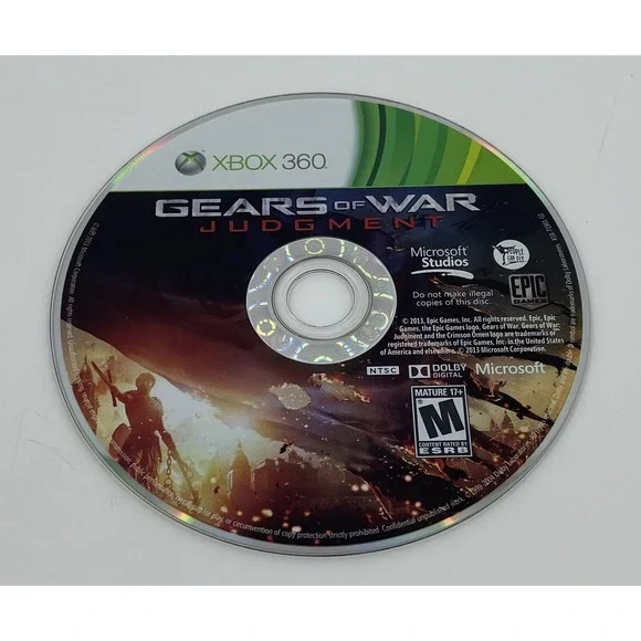 Gears‎ of War: Judgment (Microsoft Xbox 360, 2013) Game Disc Only