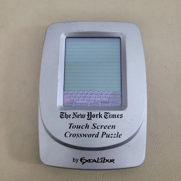 Excalibur The New York Times Touch Screen Crossword Puzzle Electronic Handheld