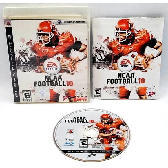 NCAA FOOTBALL 10 PS3 GAME‎ CIB COMPLETE IN BOX PLAYSTATION 3 EA SPORTS