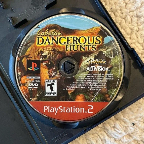 Cabela's Dangerous Hunts PS2 Game‎ Disc + Case Sony PlayStation 2
