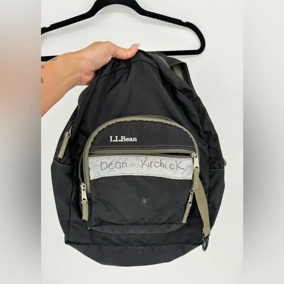 L.L Bean 3M Scotch lite Reflective Material Backpack Book Bag