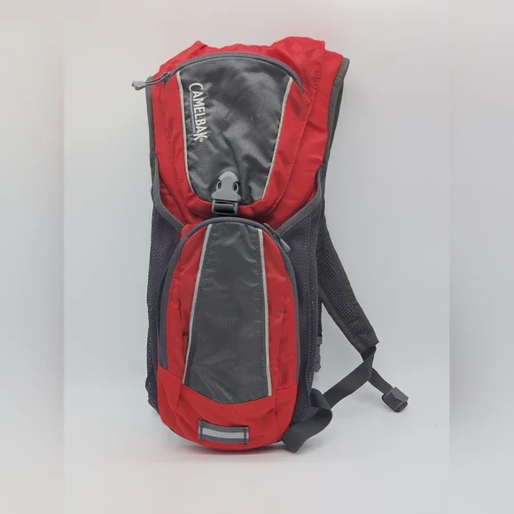 CamelBak Red and Gray Compact Hydration Pack Backpack Only