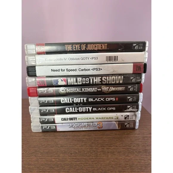 PlayStation 3 Game Lot of 9‎ Call Of Duty Mortal Combat Oblivion Uncharted 3