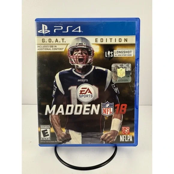 PS4 Madden NFL 18 GOAT Edition Game Complete CIB Clean Disc‎ EA Sports