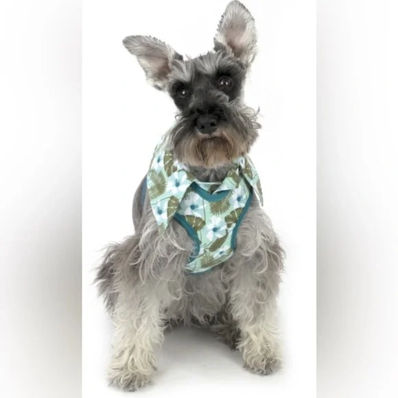 NWT Lot of 2x [Vibrant Life] Hawaiian Floral Harness & Bandanna Sz Medium Dog