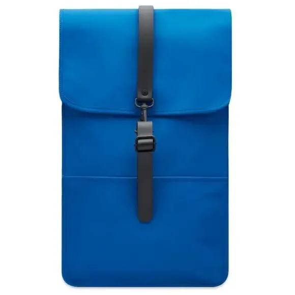 NWT RAINS Waterproof Unisex Backpack in Waves (Blue) color