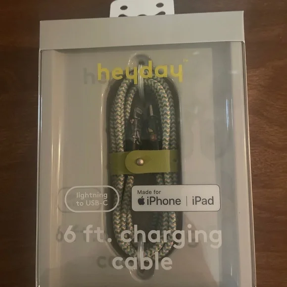 Heyday Charging Cable USB-C To Lightning 6ft Cable for iPhone & iPad New Sealed