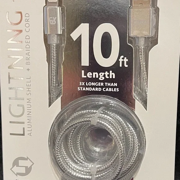 Lightning to USB 10 ft Cable NWT