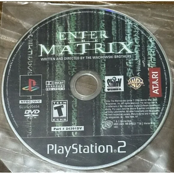 Sony PlayStation 2 PS2 games Enter Matrix ,Star Wars Episode 3, Flatout, Tested
