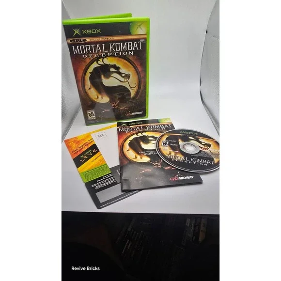 Mortal Kombat Deception (Microsoft Xbox, 2004) CIB Complete W/ Insterts & Manual