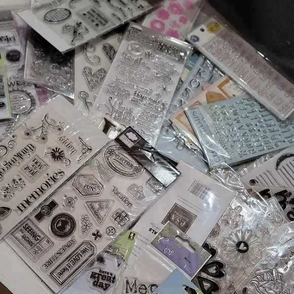 30+ Assorted Clear Stamps for Crafting