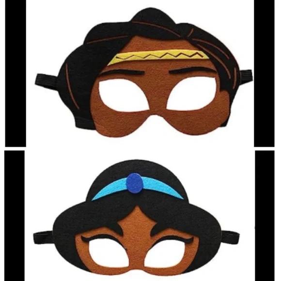 COPY - Disney’s Jasmine & Pocahontas Fun Felt Face Mask with Elastic Straps Bra…