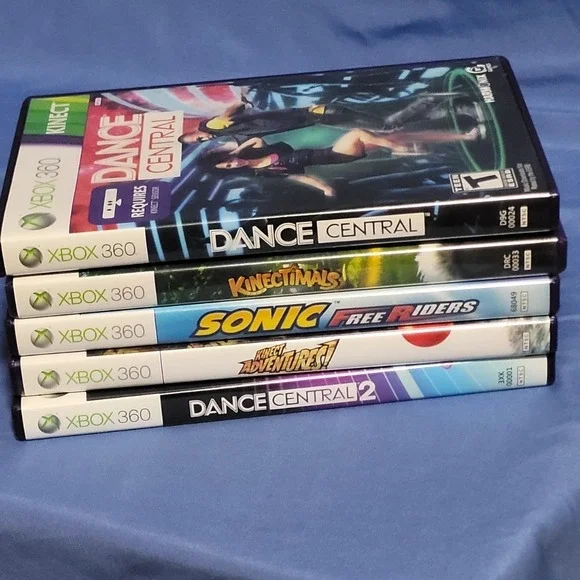 X‎ Box 360 Kinect Game Bundle 5 Games Lot