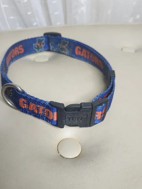 Florida Gators woven nylon dog collar L/XL
