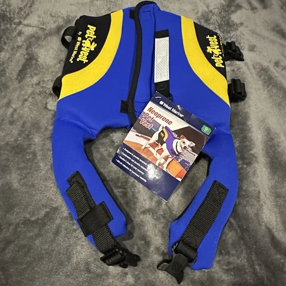NWT West Marine Neoprene Pet Vest Sz M 30-60 lbs Water Boat Safety Dog Life Vest