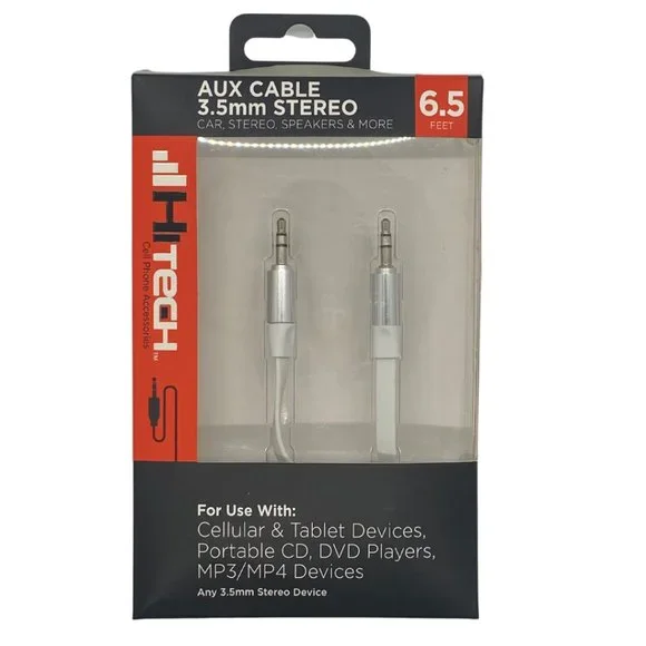 Aux Cable 6.5 Ft & 3.5 Ft. MM Stereo