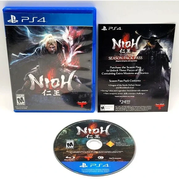 NIOH‎ PLAYSTATION 4 GAME CIB COMPLETE IN BOX PS4 GAME TEAM NINJA