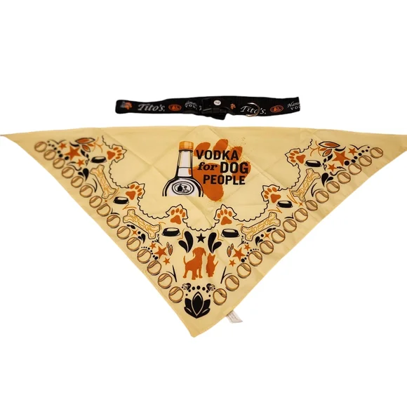 Tito's Dog Collar and Bandana Large