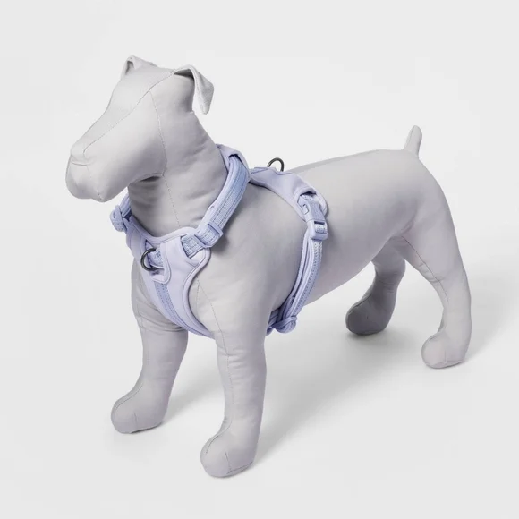 Boots & Barkley Lilac Comfort and Reflective Adjustable Dog Pet Harness, Medium