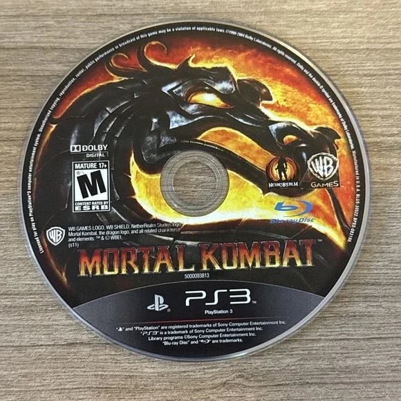Mortal Kombat (Sony PlayStation 3, 2011) DISC ONLY‎