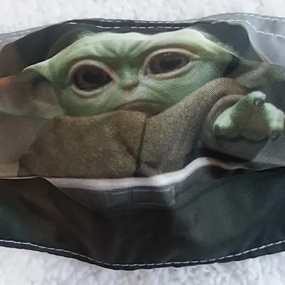 *5/$20* Baby Yoda Kids Face Mask & 2 Birthday Toppers