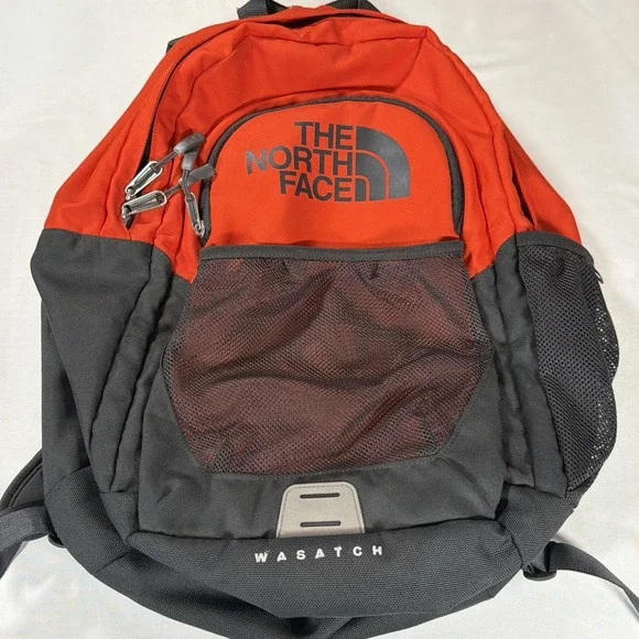 The North Face Wasatch Backpack Red Black Laptop Gorpcore Hiking Daypack Bag