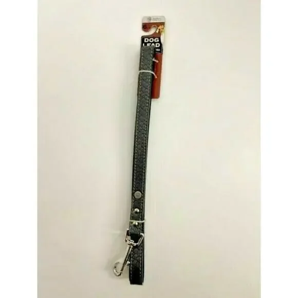 American Kennel Club Gray Pleather Dog Lead Leash 6 Feet Long NEW Puppy Gift