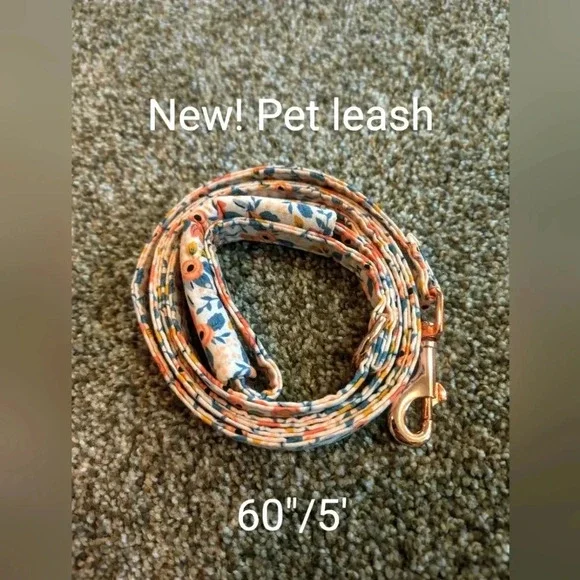 🎈3/$15🎈New 5ft/60inch pet leash dog cat pink floral