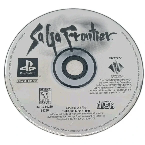 Saga Frontier Sony PlayStation 1, 1998