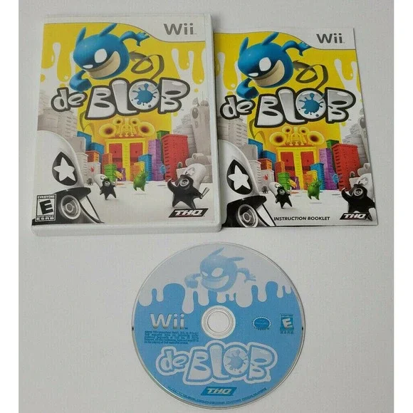 DE BLOB - WII GAME -‎ COMPLETE!