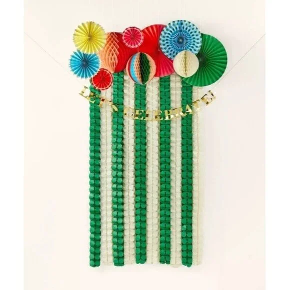 Kate Spade Multicolor Honeycomb - Streamer - Customizable Banner Party Decor Kit