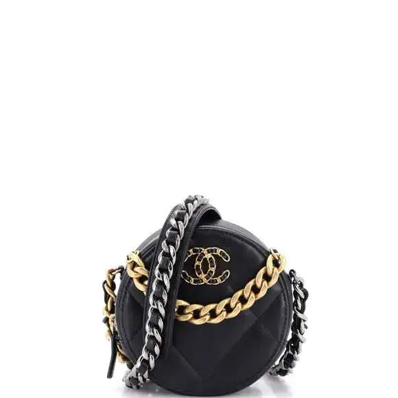 Chanel 19 Round Clutch With Chain #259233C25B