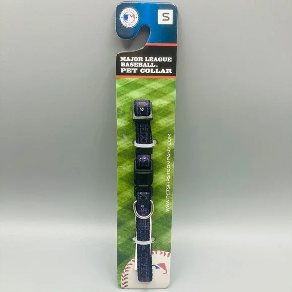 Pets First MLB Colorado Rockies Pet Collar Size S Colorful Dog &‎ Cat Collar New