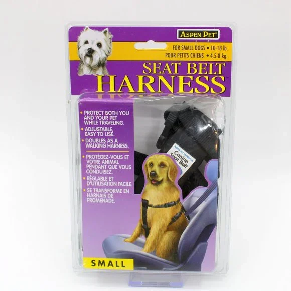 Aspen Pet Seat Belt Harness for Small Dogs 10-18 lbs