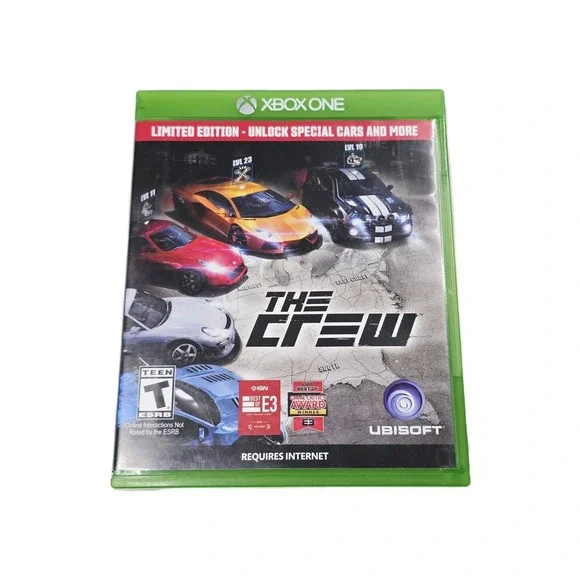 The Crew‎ Xbox One Limited Edition Racing Game Disc Case Complete Ubisoft Online
