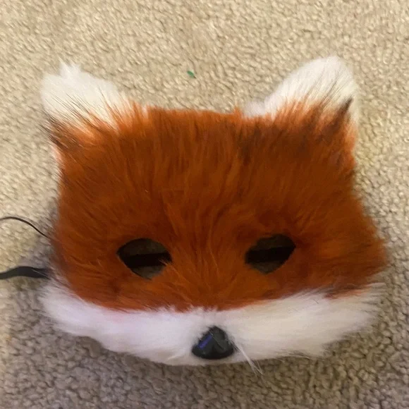 Furry Fox Mask with Ears
