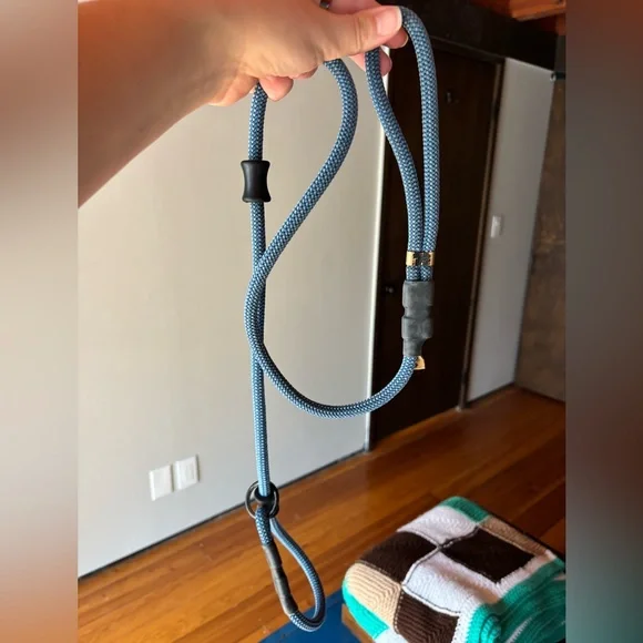 Blue Northtail Inc Handmade Rope Dog Leash—4 foot length—in discontinued blue