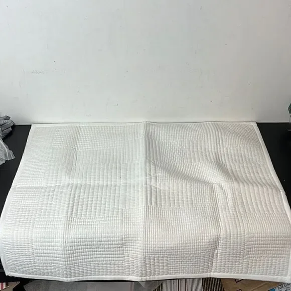 Pottery Barn Grid stitched sham
