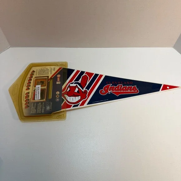 Cleveland Indians Perma Mini Window 2-Sided Pennant MLB Baseball 1994 Vintage‎