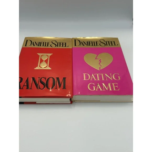 2 VTG Danielle Steel Hardcover Books 2003 + Dating Game ,Ransom